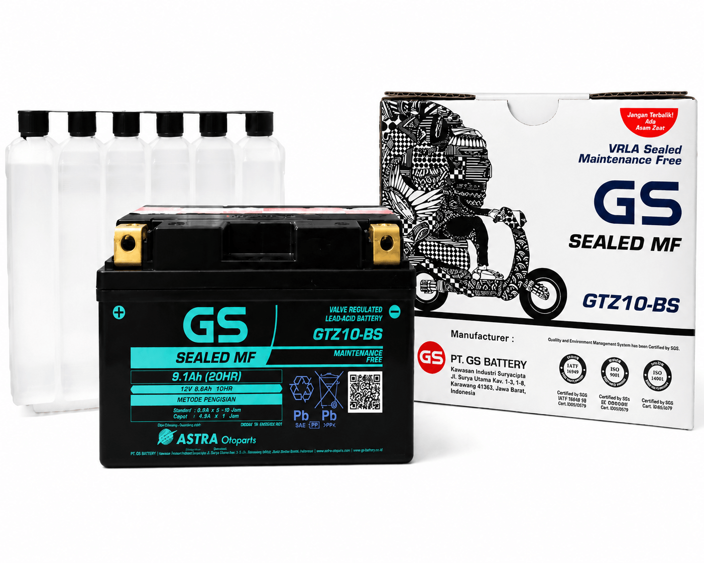 GS Battery Expands Its Product Line-Up with the Launch of the GTZ10BS Battery